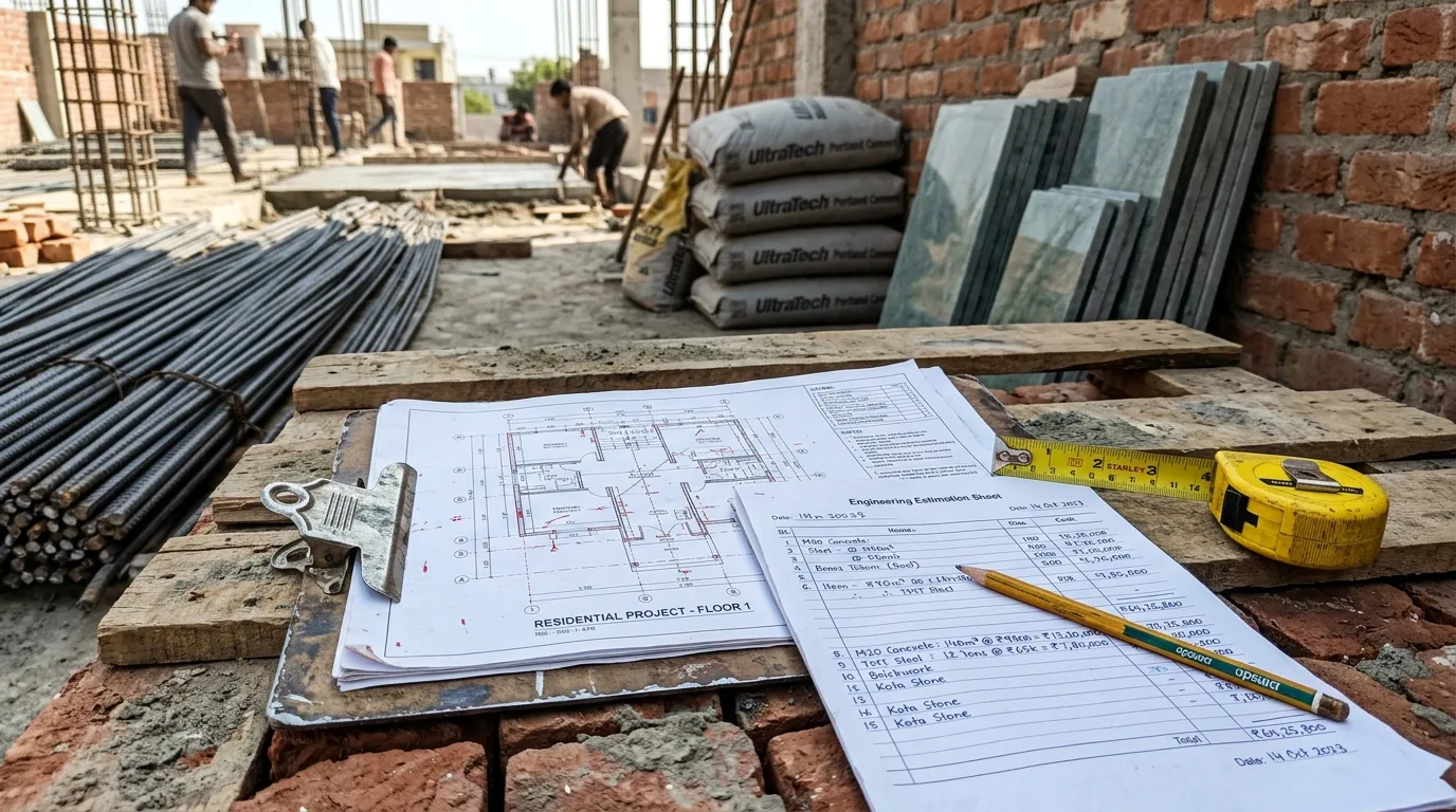 Concept image of residential property development courtyard in Kota